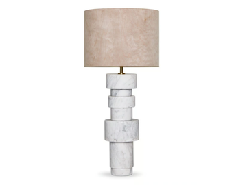 SATURN MEDIUM - Carrara marble table lamp by Ginger & Jagger - view 2